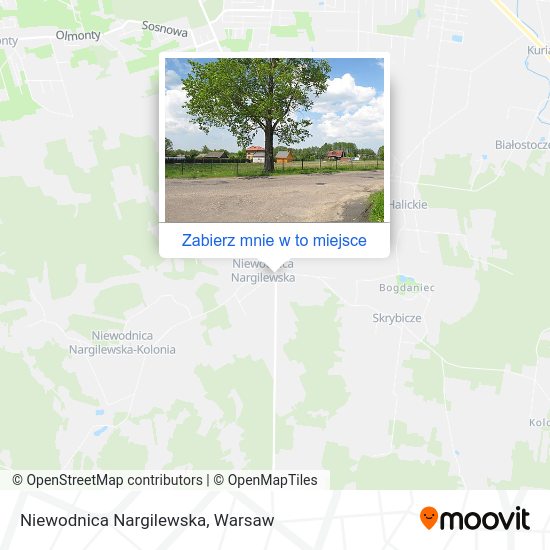 Mapa Niewodnica Nargilewska