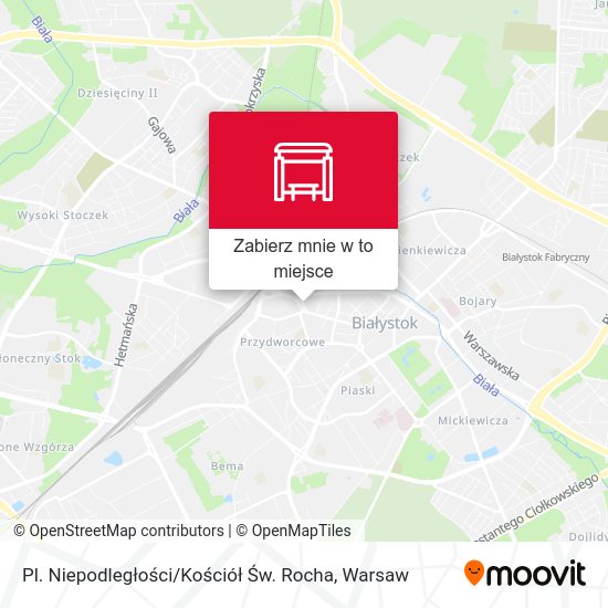 Mapa Pl. Niepodległości / Kościół Św. Rocha