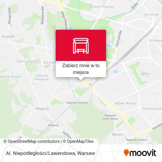 Mapa Al. Niepodległości/Lawendowa