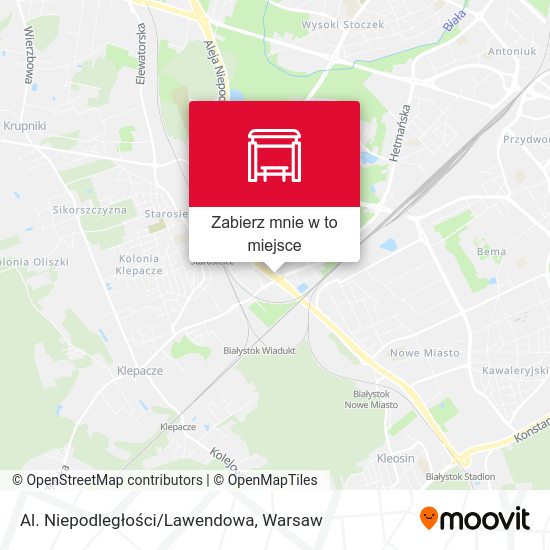 Mapa Al. Niepodległości/Lawendowa