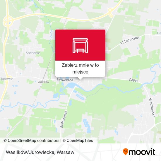 Mapa Wasilków/Jurowiecka