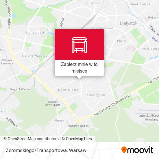 Mapa Żeromskiego/Transportowa