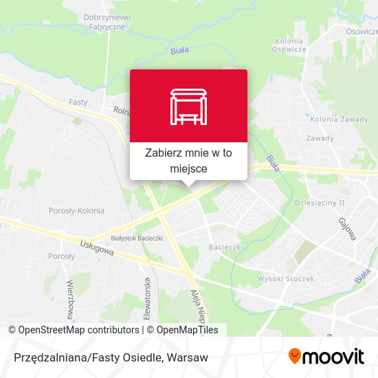 Mapa Przędzalniana/Fasty Osiedle