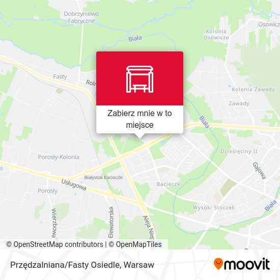 Mapa Przędzalniana/Fasty Osiedle