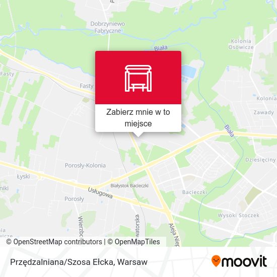 Mapa Przędzalniana/Szosa Ełcka