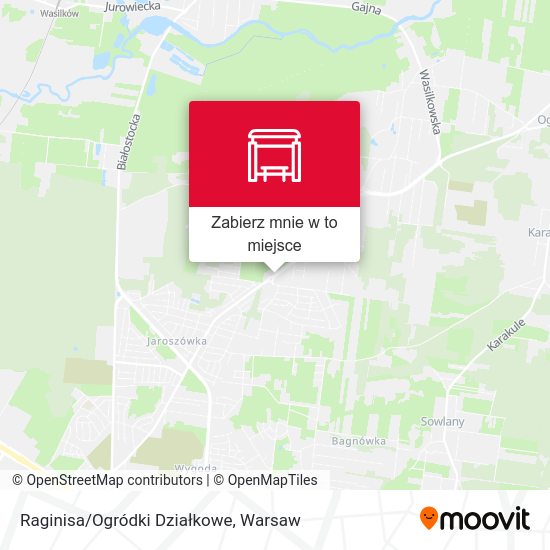 Mapa Raginisa/Ogródki Działkowe