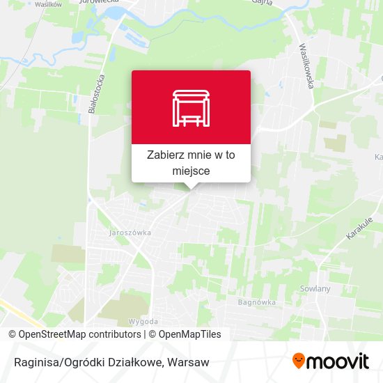 Mapa Raginisa/Ogródki Działkowe