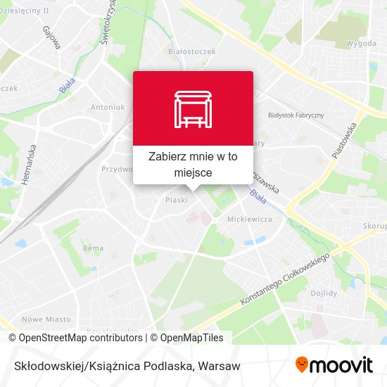 Mapa Skłodowskiej / Książnica Podlaska