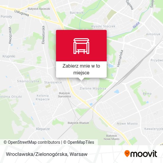 Mapa Wrocławska/Zielonogórska