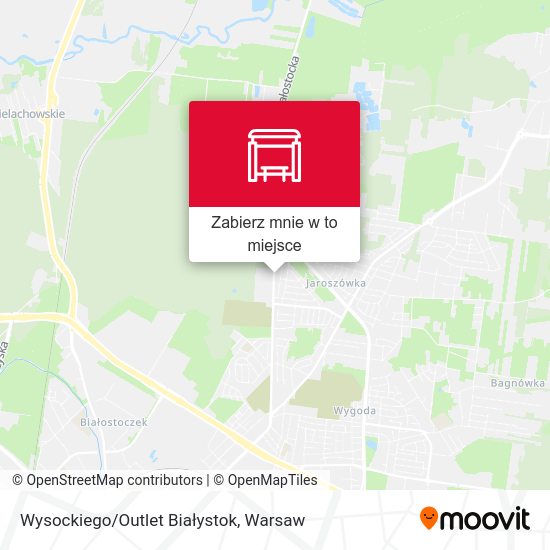 Mapa Wysockiego/Outlet Białystok