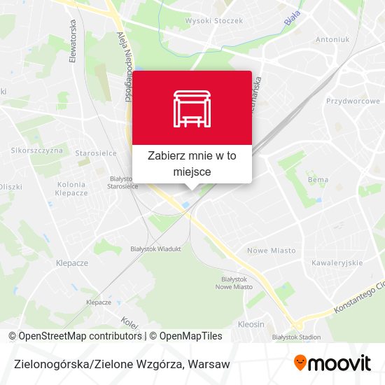 Mapa Zielonogórska/Zielone Wzgórza