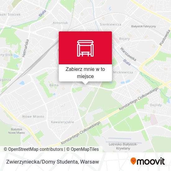 Mapa Zwierzyniecka/Domy Studenta