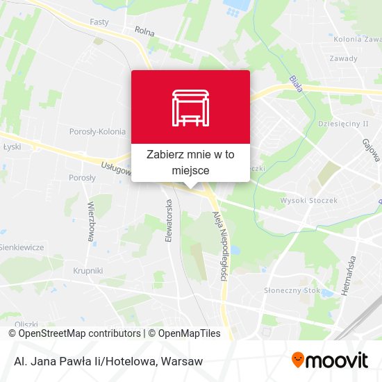 Mapa Al. Jana Pawła Ii/Hotelowa