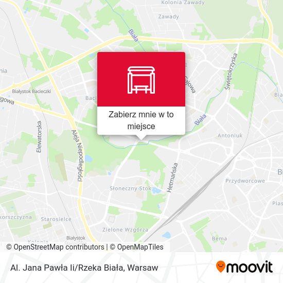 Mapa Al. Jana Pawła Ii/Rzeka Biała