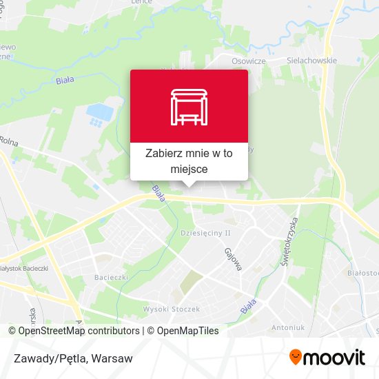 Mapa Zawady/Pętla