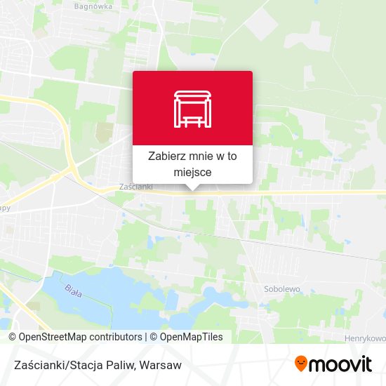 Mapa Zaścianki/Stacja Paliw