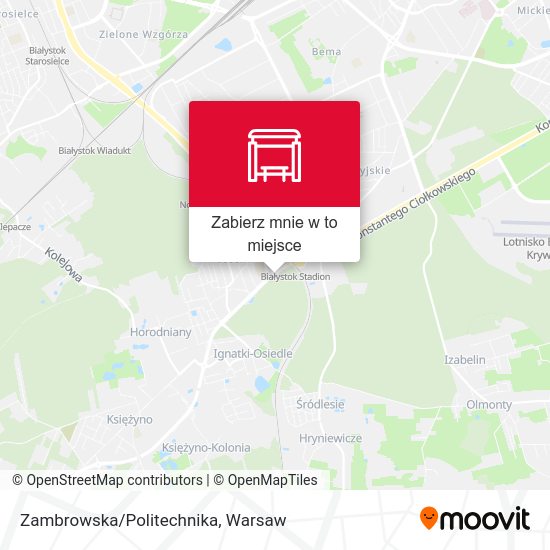 Mapa Zambrowska/Politechnika