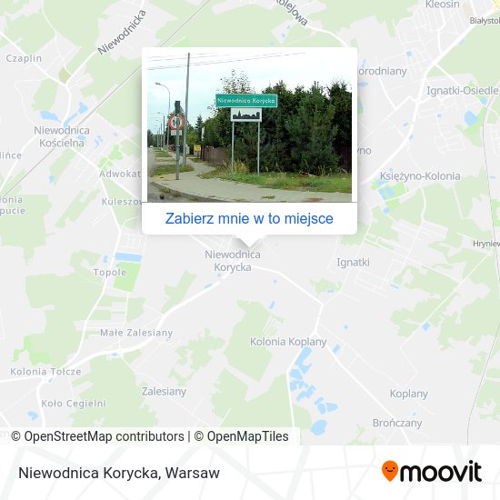 Mapa Niewodnica Korycka