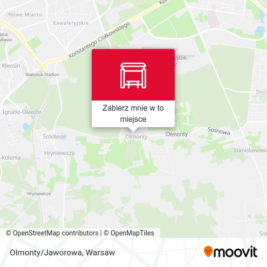 Mapa Olmonty/Jaworowa