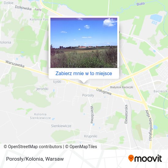 Mapa Porosły/Kolonia