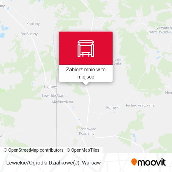 Mapa Lewickie/Ogródki Działkowe(J)