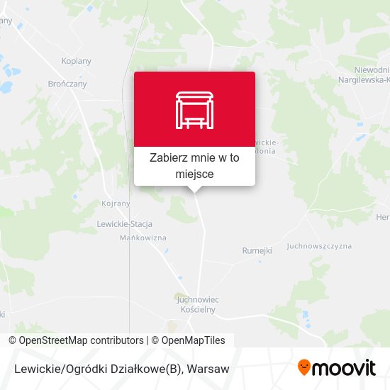 Mapa Lewickie/Ogródki Działkowe(B)