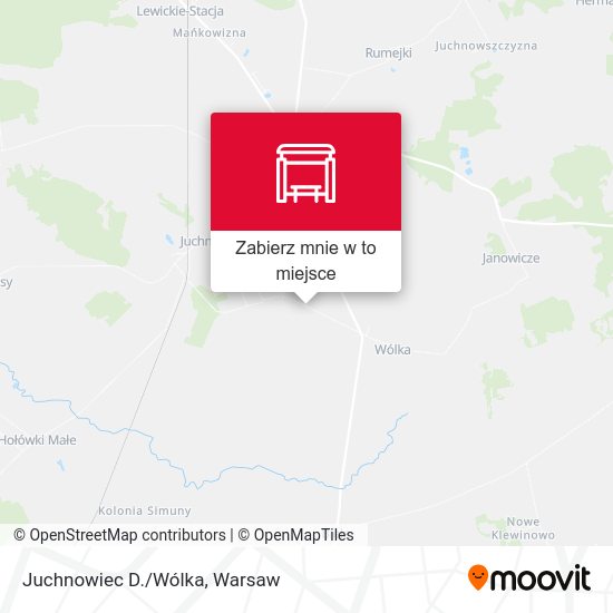 Mapa Juchnowiec D./Wólka