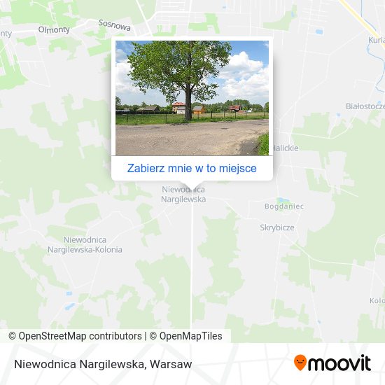 Mapa Niewodnica Nargilewska