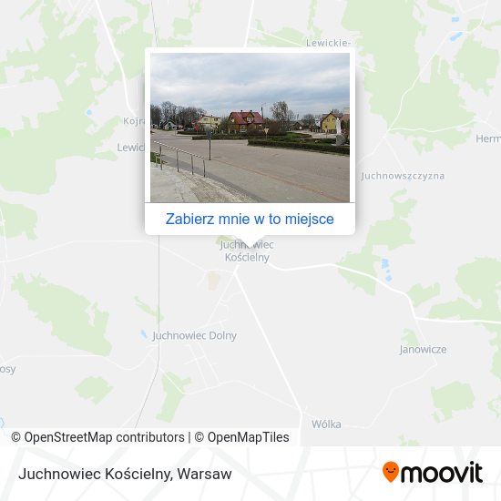 Mapa Juchnowiec Kościelny