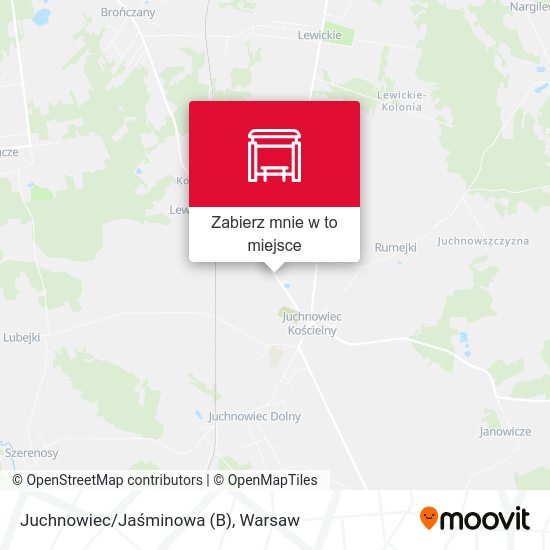 Mapa Juchnowiec/Jaśminowa (B)