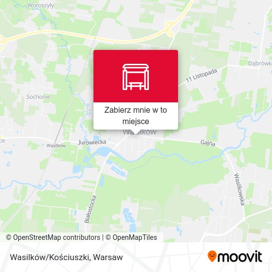 Mapa Wasilków/Kościuszki