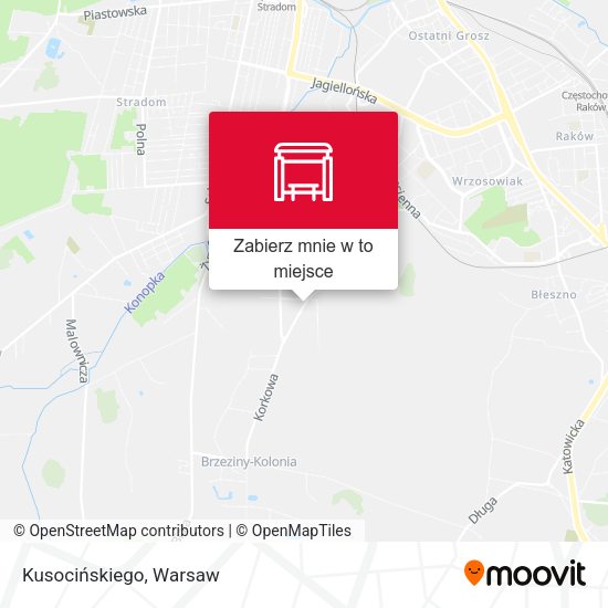 Mapa Kusocińskiego