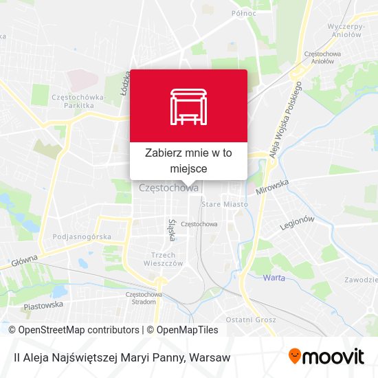 Mapa II Aleja Najświętszej Maryi Panny