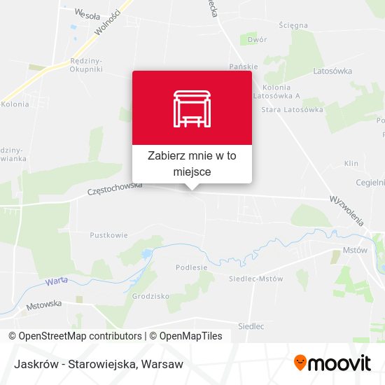 Mapa Jaskrów - Starowiejska