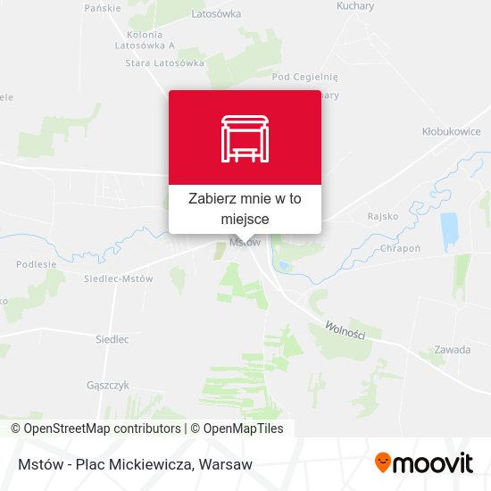 Mapa Mstów - Plac Mickiewicza