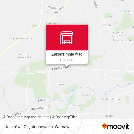 Mapa Jaskrów - Częstochowska