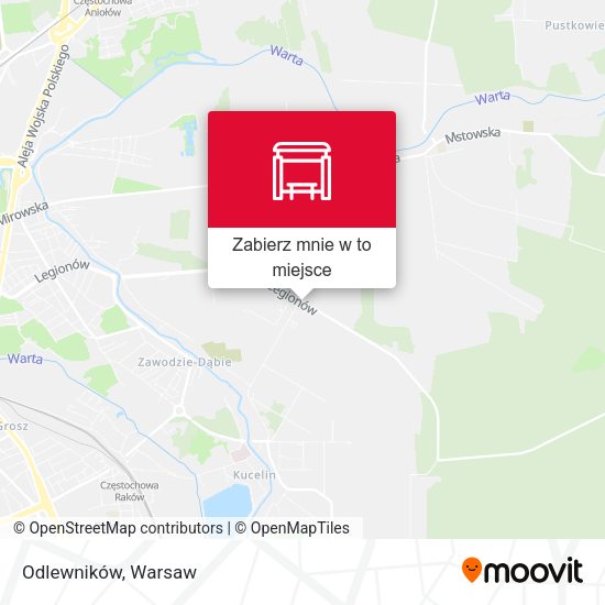 Mapa Odlewników