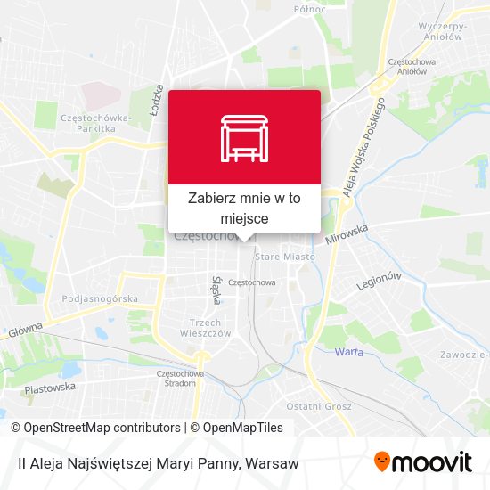 Mapa II Aleja Najświętszej Maryi Panny