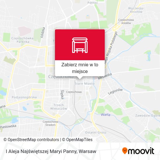 Mapa I Aleja Najświętszej Maryi Panny