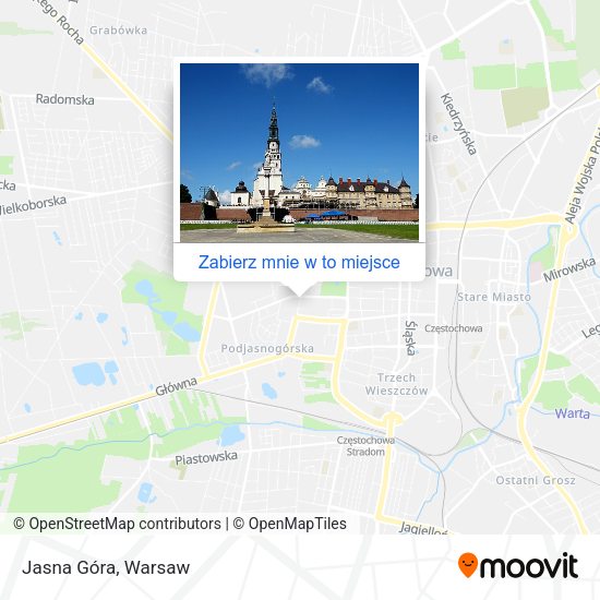 Mapa Jasna Góra