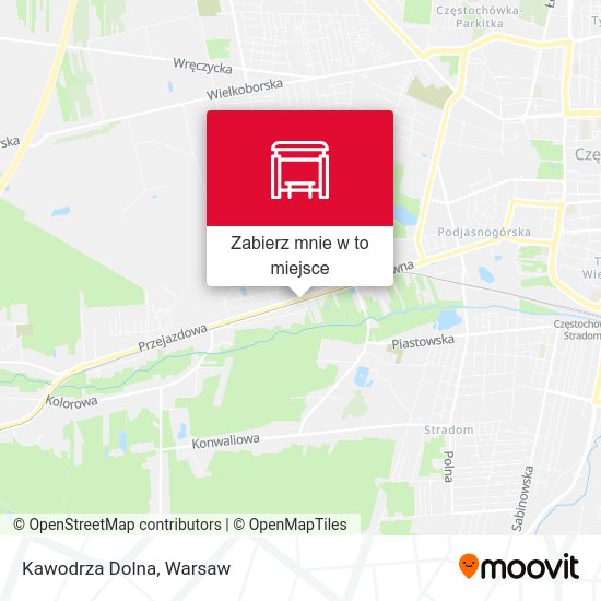 Mapa Kawodrza Dolna