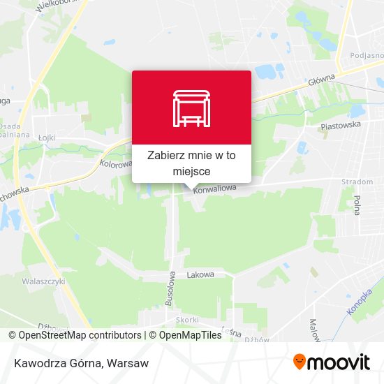 Mapa Kawodrza Górna