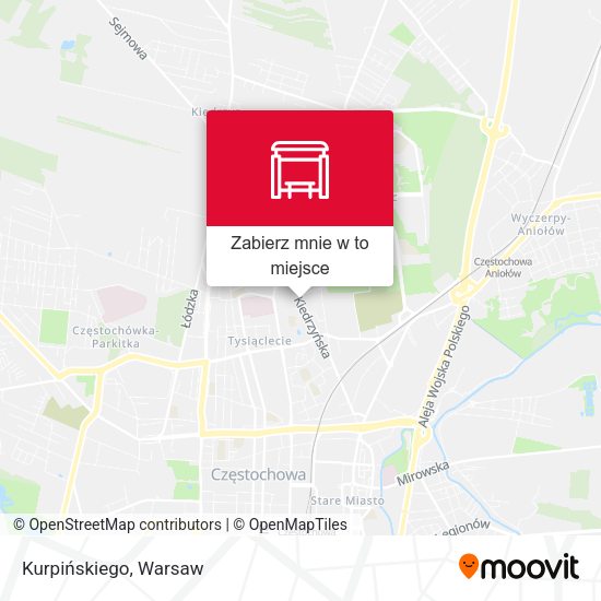 Mapa Kurpińskiego