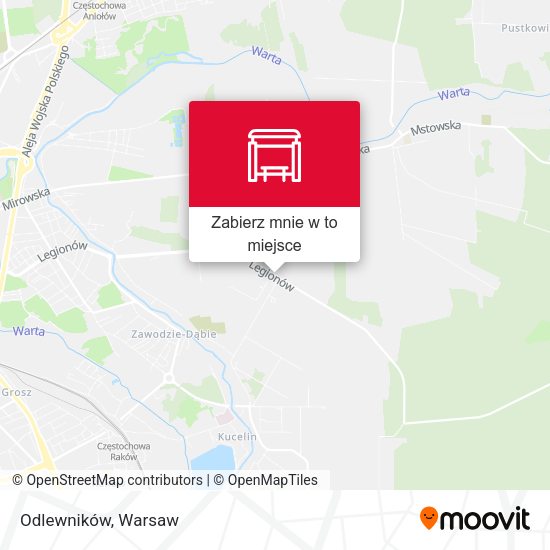 Mapa Odlewników