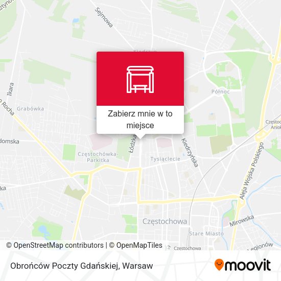 Mapa Obrońców Poczty Gdańskiej