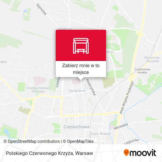 Mapa Polskiego Czerwonego Krzyża