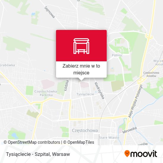 Mapa Tysiąclecie - Szpital