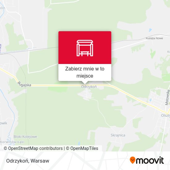 Mapa Odrzykoń