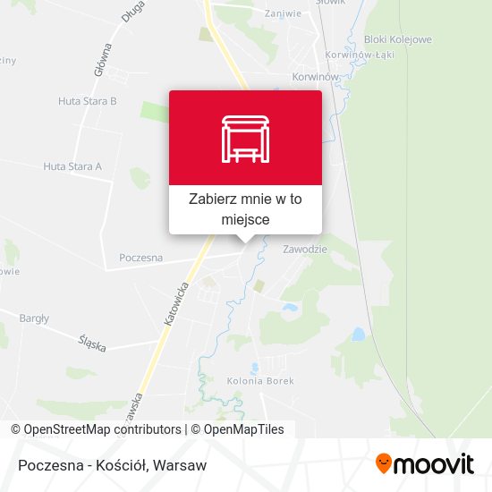 Mapa Poczesna - Kościół