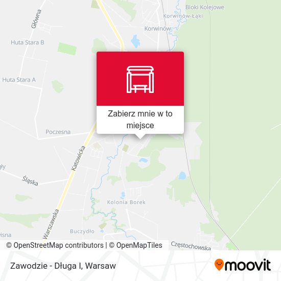 Mapa Zawodzie - Długa I